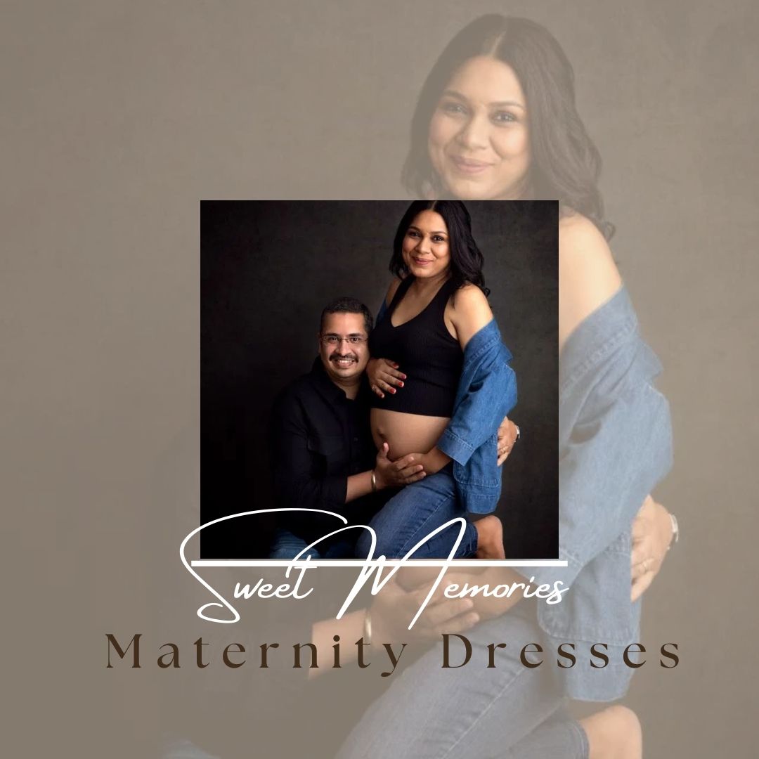 Maternity Shoot with Husband – Celebrate Parenthood with Dresses And Studio