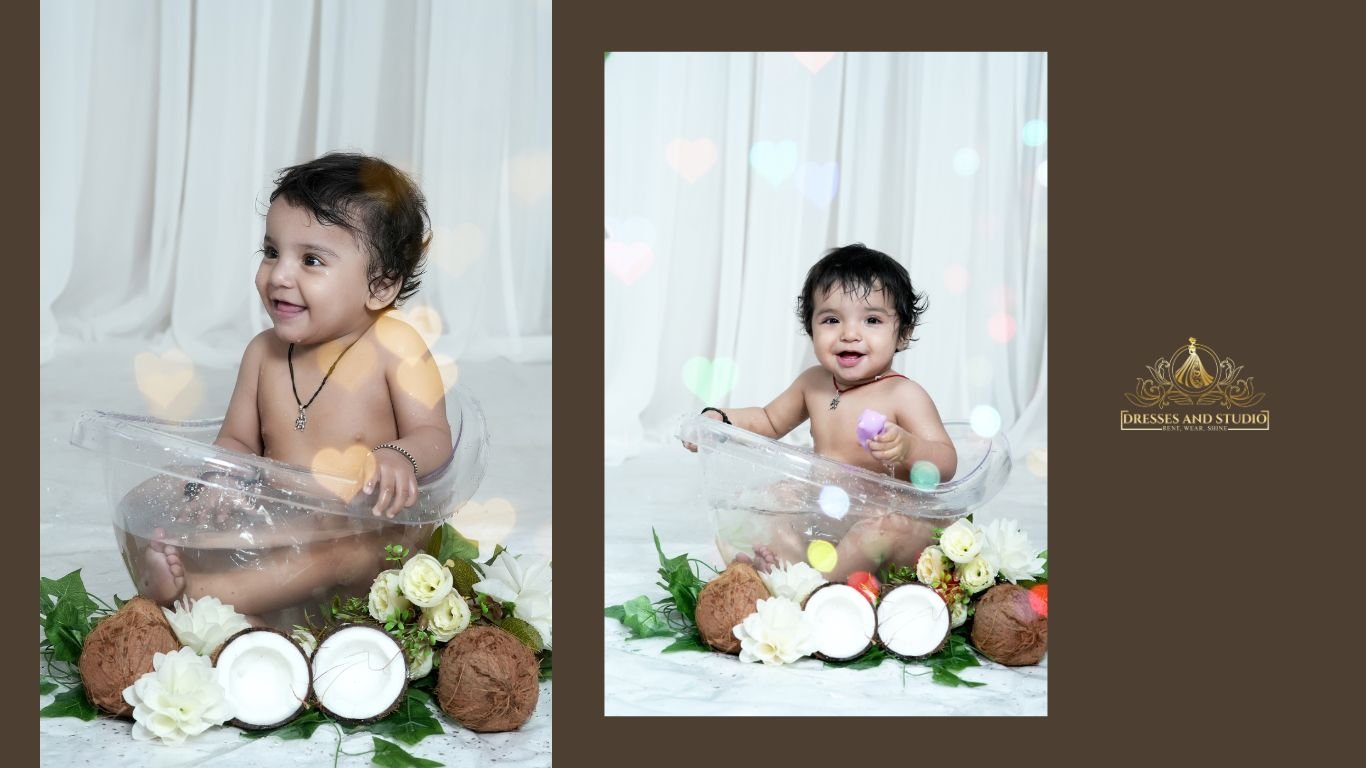 1 Year Baby Photoshoot in Gorakhpur – Celebrate the Milestone with Dresses And Studio