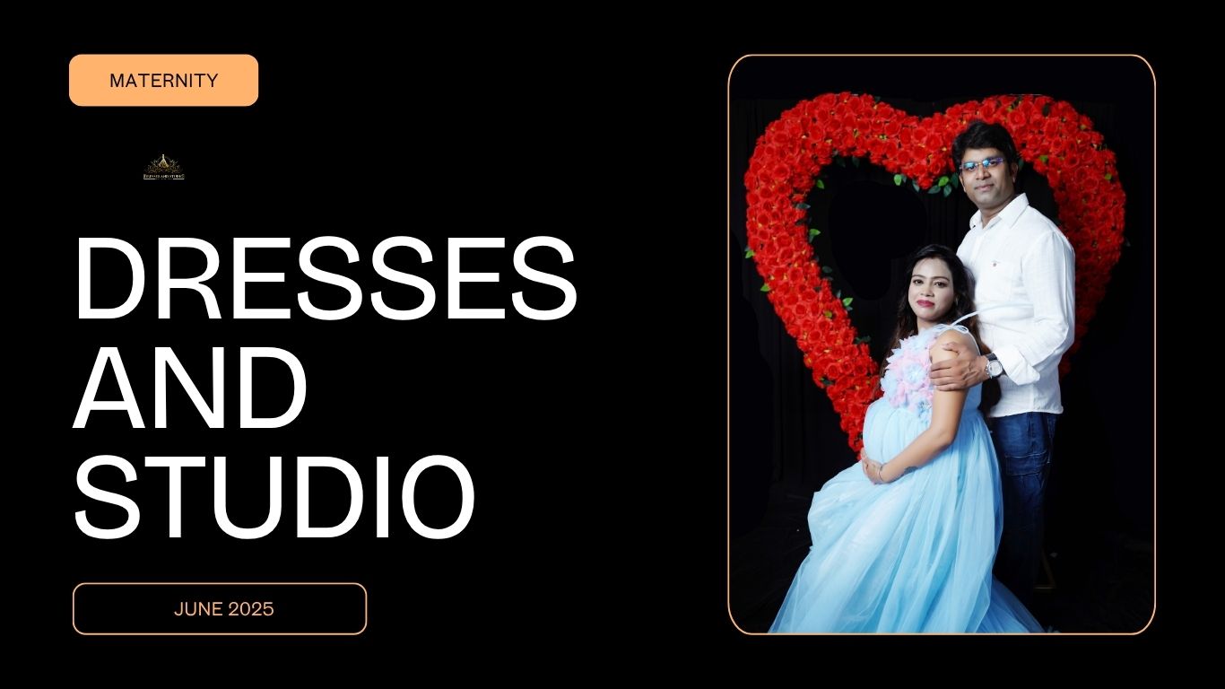 Maternity Couple Shoot in Gorakhpur – Capture the Bond with Dresses And Studio